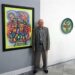 Incansable en su creación, el artista en la muestra a punto de cumplir 95 años. Foto: PL