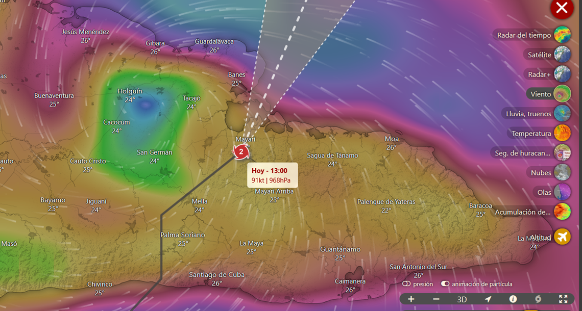huracán Melissa Cuba
