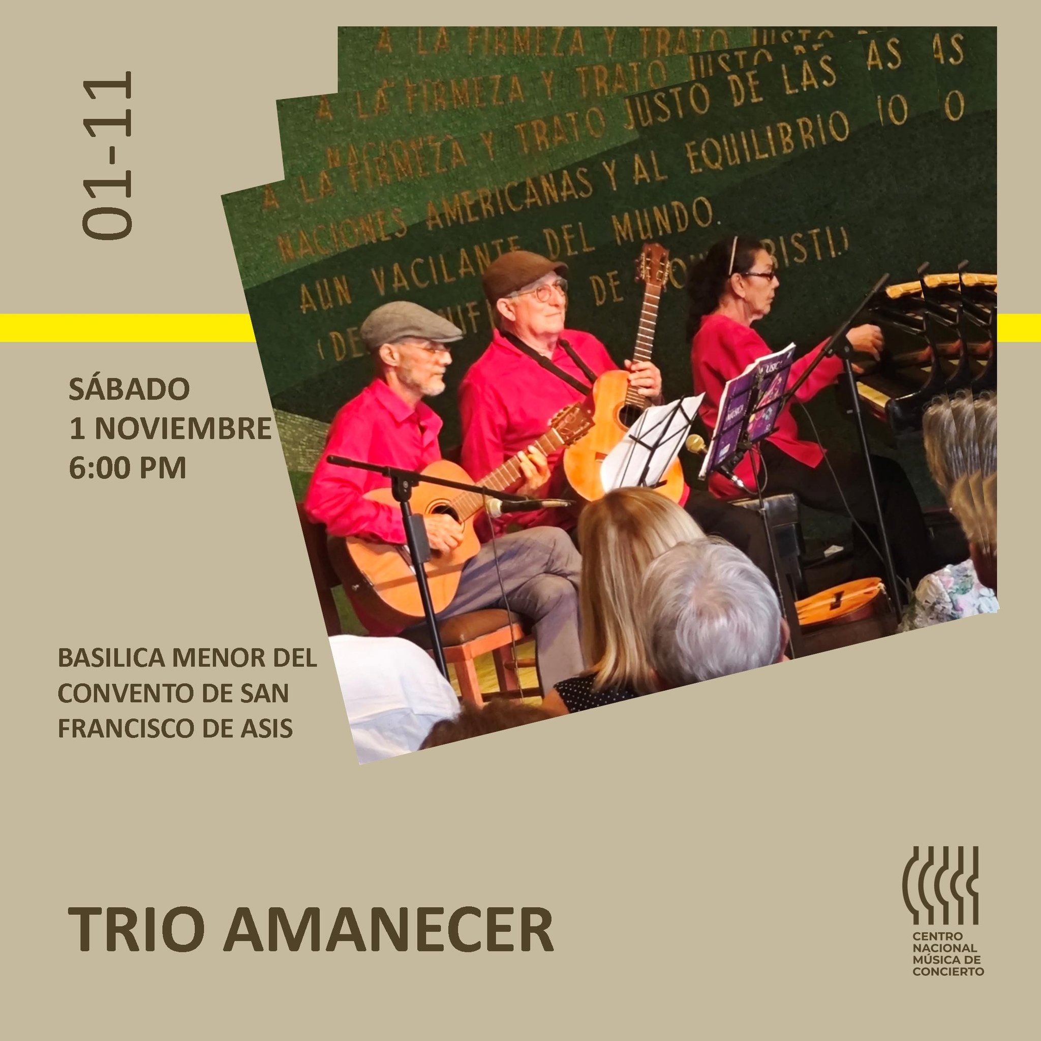 Trío Amanecer en concierto
