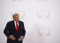 El presidente Donald Trump en la Cumbre de Paz de Gaza en Sharm El-Sheikh, Egipto, el 13 de octubre de 2025. Foto: EFE/EPA/YOAN VALAT.