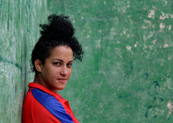 Yusneylis Guzman, primer mujer cubana con una medalla en la lucha de los Juegos Olímpicos. Foto: Jorge Luis Coll Untoria.