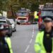 Cordón policial en Manchester, Reino Unido, tras un ataque terrorista contra una sinagoga, el 2 de octubre de 2025. Foto: Adam Vaughan / EFE / EPA.