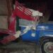 Camión que chocó con un poste en Ranchuelos, Villa Clara, hecho que provocó una avería eléctrica de gran magnitud. Foto: Henry Omar Pérez / ACN.