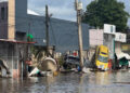 Inundación y los daños causados por fuertes lluvias el pasado viernes en Poza Rica, Veracruz. Foto: EFE/ Miguel Victoria.
