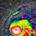 El poderoso huracán Melissa, al sur de Jamaica. Imagen tomada del perfil en Facebook del Instituto de Meteorología de Cuba.