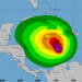 Gráfico del Centro Nacional de Huracanes de Estados Unidos (NHC) de los vientos estimados de la tormenta Melissa en la mañana del 23 de octubre de 2025.