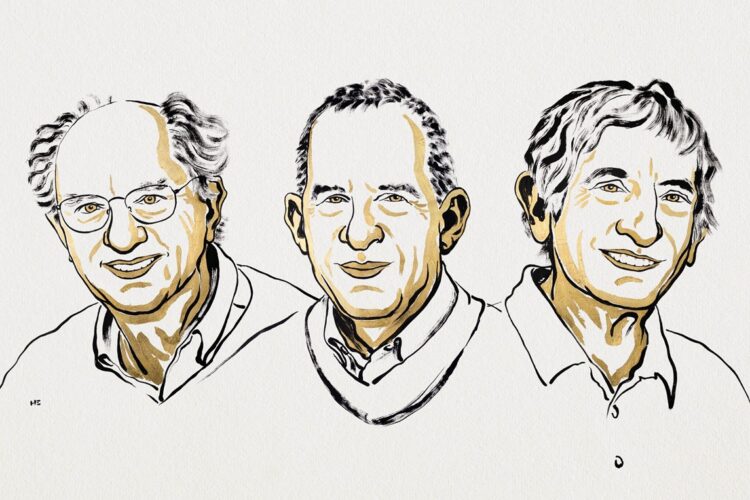 Clarke, Devoret y Martinis. Foto: nobelprize.org