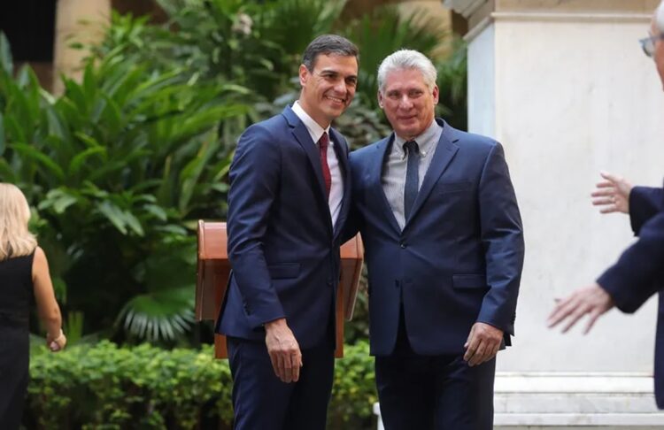 España Cuba Pedro Sánchez Díaz-Canel