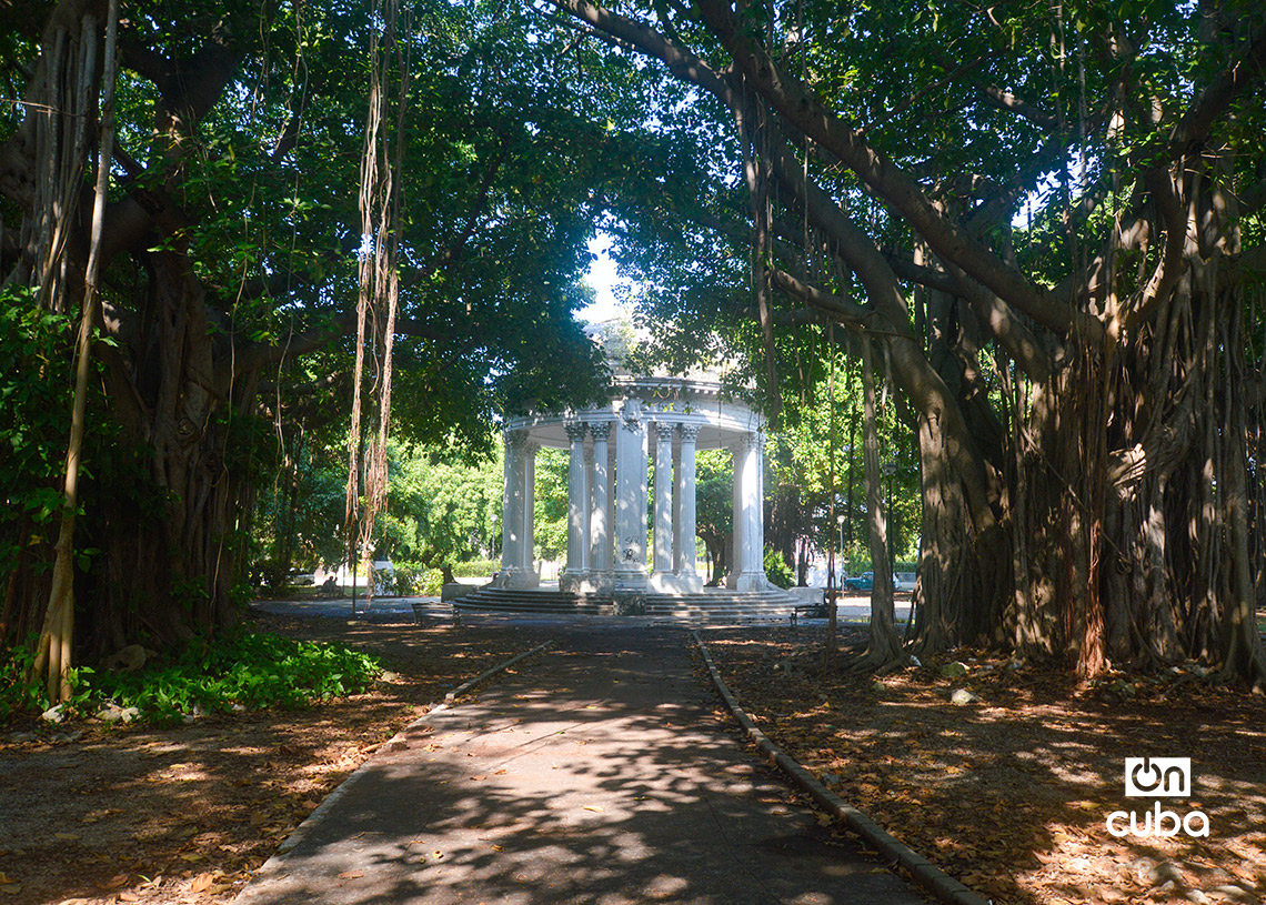 Glorieta en un parque de la Quinta Avenida de Miramar, en La Habana. Foto: Otmaro Rodríguez.