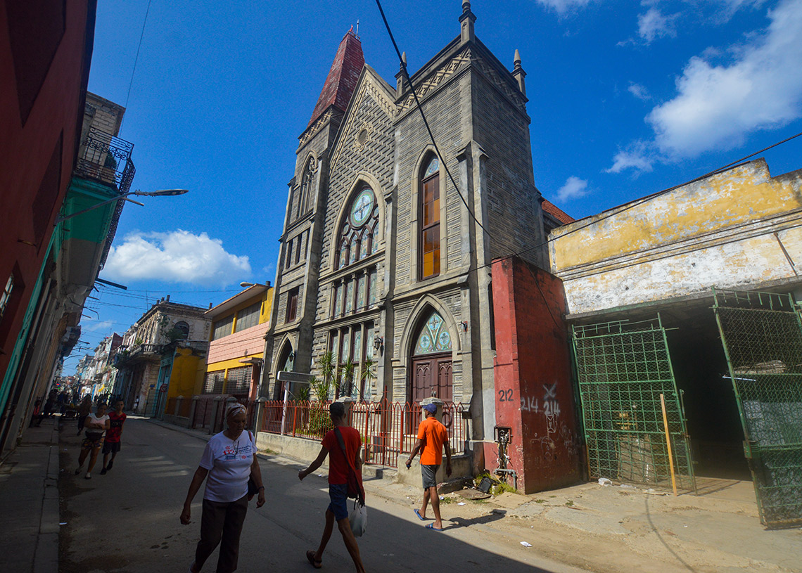 First Reformed Presbyterian Church on Salud Street, in Centro Habana. Photo: Otmaro Rodríguez.