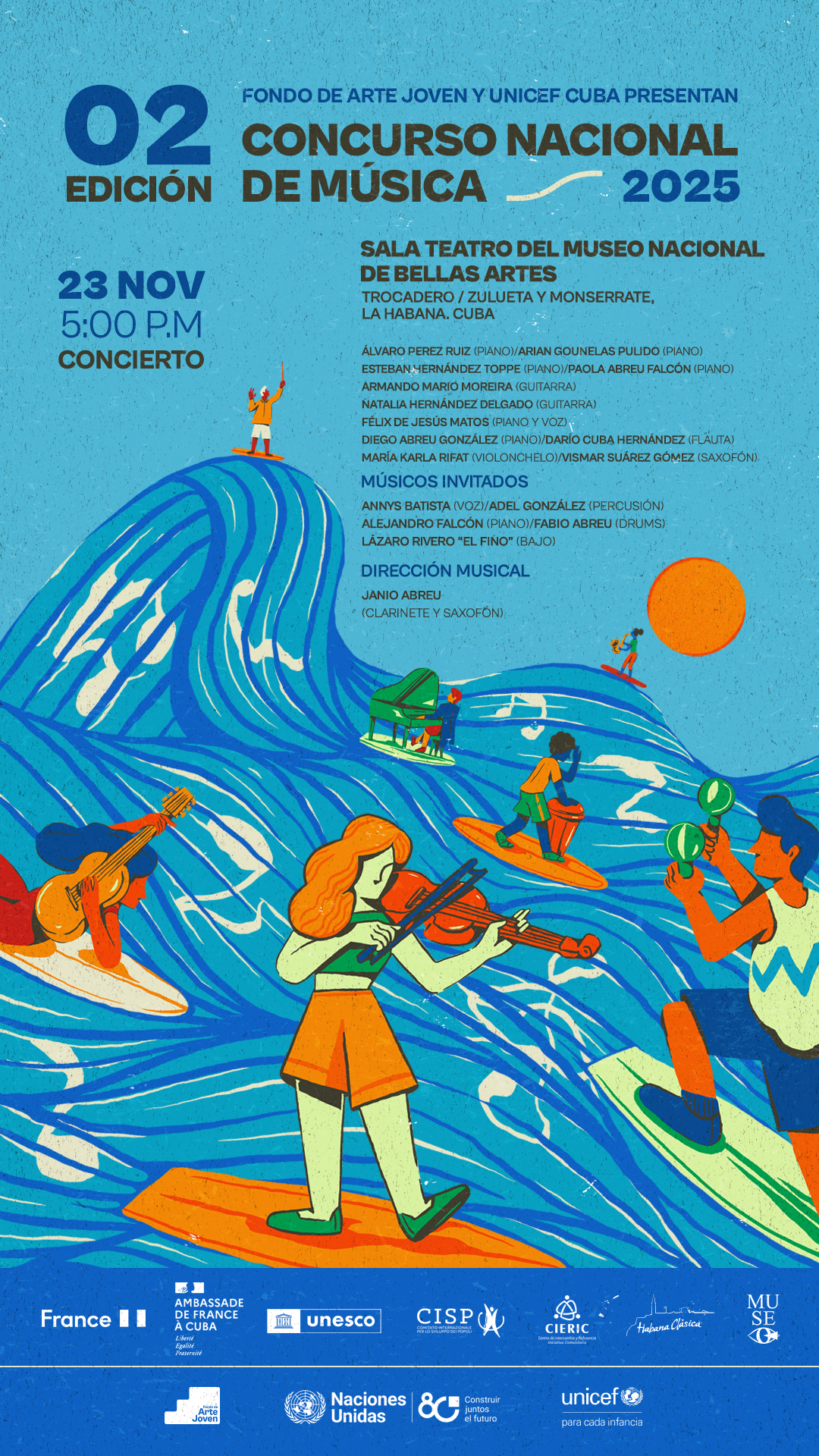 Invitación concierto Bellas Artes