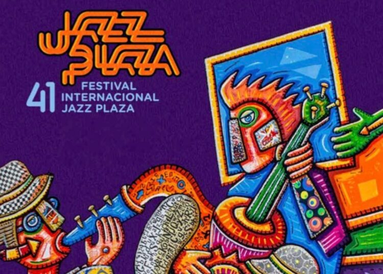 Fragmento del cartel oficial del Festival Internacional Jazz Plaza 2026. Imagen cortesía del evento.