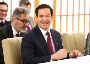 Marco Rubio durante su reciente visita a Japón. Foto:  YOSHIKAZU TSUNO /EFE/EPA.