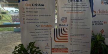 OrishIA, la plataforma de IA que pretende transoformar la atención al cliente en Cuba, fue lanzada en la Feria Internacional de La Habana. Foto: Facebook/DClick Soluciones.