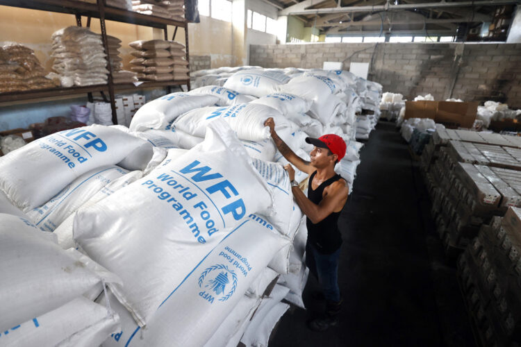 Imagen de archivo de arroz donado a Cuba a través del Programa Mundial de Alimentos para los damnificados del huracán Melissa. Foto: Ernesto Mastrascusa / EFE / Archivo.
