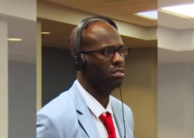 Chocolate MC durante el juicio en que fue declarado culpable. Foto: Captura de video Telemundo51.