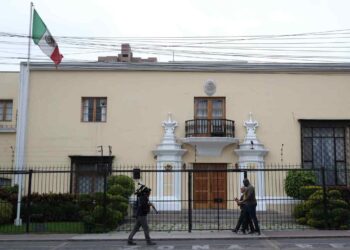 Embajada de México en Lima, Perú. Foto: Paolo Aguilar / EFE.