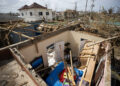 Casa destruida tras el paso del huracán Melissa en la ciudad colonial de Falmouth, uno de los lugares Patrimonio Nacional de Jamaica. Foto: Orlando Barría/EFE