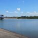 Presa Carlos Manuel de Céspedes, del municipio de Contramaestre, en Santiago de Cuba. Foto: Captura de video publicado en el perfil de Facebook de Katia Yamilka Alarcón Méndez.