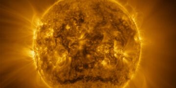 ALMERÍA, 12/11/2025.- Vista de alta resolución del Sol, captada por la sonda Solar Orbiter. Foto: EFE/ESA/NASA/Solar Orbiter.