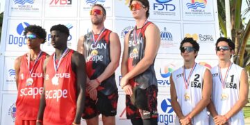 Gómez y Veranes (izq) aseguraron para Cuba un puesto en el certamen de los XXVI Juegos Centroamericanos y del Caribe. Foto: Norceca