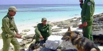 Hallazgo de un recalo de drogas en la costa cubana por las tropas guardafronteras. Foto: Granma / Archivo.