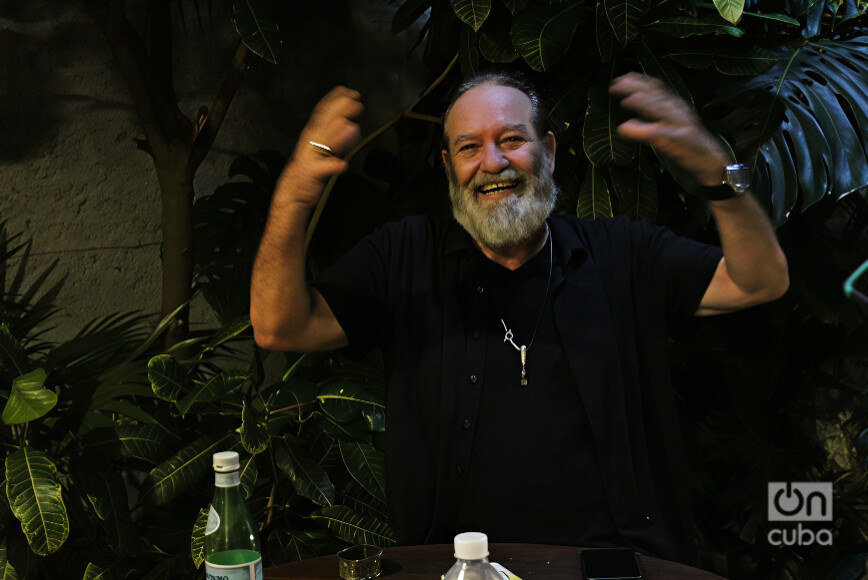 Jorge Perugorría, director of “Neurótica anónima,” in an interview with OnCuba. Photo: Jorge Luis Coll. 