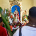 Devoción de creyentes cubanos a Santa Bárbara en el Santuario Nacional, en Párraga, La Habana. Foto: Otmaro Rodríguez.
