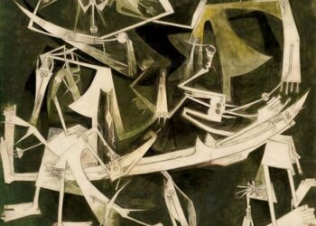 Tercer Mundo, 1966. Óleo y carbón sobre tela. Foto: Colección MNBA