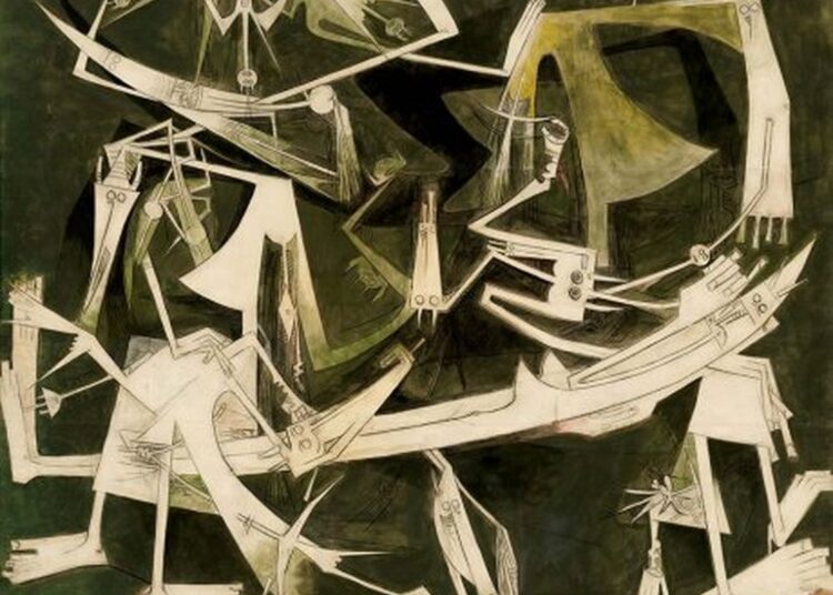 Tercer Mundo, 1966. Óleo y carbón sobre tela. Foto: Colección MNBA