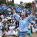 Fotografía de archivo del declarado ganador de las elecciones presidenciales de Honduras, Nasry Asfura, durante un evento de campaña en Tegucigalpa. Foto: Gustavo Amador / EFE / Archivo.