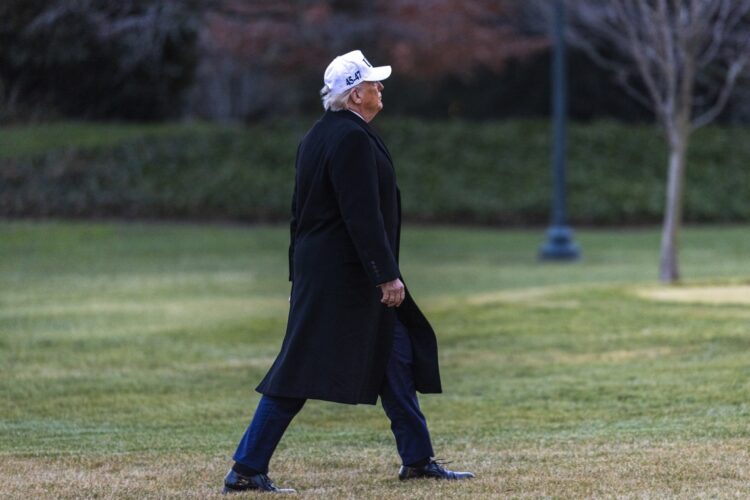 Trump este 13 de enero. Foto: SHAWN THEW/EFE/EPAPOOL.