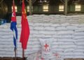 Donativo de arroz del Gobierno de China a Cuba. Foto: Tomada del perfil en X de la Embajada de China en Cuba.