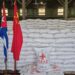 Donativo de arroz del Gobierno de China a Cuba. Foto: Tomada del perfil en X de la Embajada de China en Cuba.