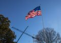 Bandera de Estados Unidos. Foto: Shawn Thew / EFE / EPA / POOL.