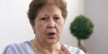 Alina Bárbara López durante una entrevista con EFE. Foto:  Ernesto Mastrascusa/EFE.