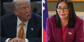 Trump Estados Unidos Delcy Rodríguez Venezuela