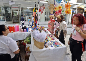 Puesto de venta en una feria en La Habana. Foto: Ernesto Mastrascusa / EFE.