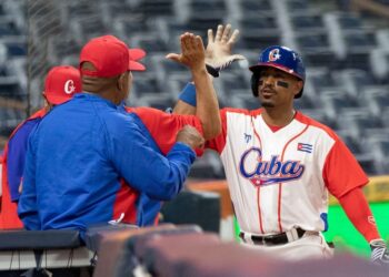Cuba logró su primera victoria en la Serie de las Américas al derrotar 10-0 a Argentina. Foto: Prensa Latina (PL).