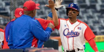 Cuba logró su primera victoria en la Serie de las Américas al derrotar 10-0 a Argentina. Foto: Prensa Latina (PL).