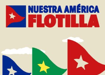 La flotilla se prepara para viajar por el mar Caribe hacia Cuba en el mes de marzo. Foto: Portada de la web oficial.