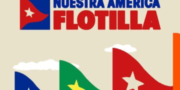 La flotilla se prepara para viajar por el mar Caribe hacia Cuba en el mes de marzo. Foto: Portada de la web oficial.