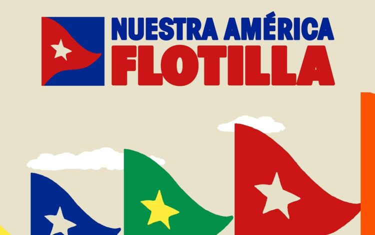 La flotilla se prepara para viajar por el mar Caribe hacia Cuba en el mes de marzo. Foto: Portada de la web oficial.