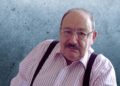 Umberto Eco. Foto: Montaje a partir de foto de Aubrey/Wikipedia Commons.