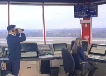 Torre de control del aeropuerto internacional José Martí de La Habana. Foto: Empresa Cubana de Navegación Aérea.