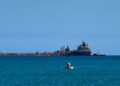 Buque de combustible en la bahía de Matanzas, en pleno bloqueo energético de EE.UU. a la isla. Foto: EFE/ STR.