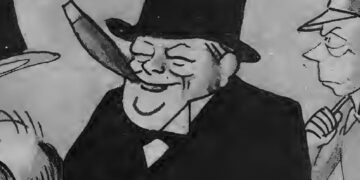 Visto por el lápiz siempre certero de Massaguer. 1941. Foto: Archivo del autor.