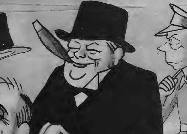 Visto por el lápiz siempre certero de Massaguer. 1941. Foto: Archivo del autor.