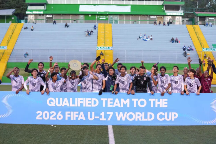 La selección de fútbol de Cuba, categoría sub-17 años, aseguró su boleto a la Copa Mundial Qatar 2026. Foto: CONCACAF.
