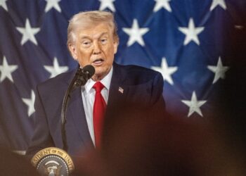 El presidente de EE.UU, Donald Trump, habla durante un acto en North Carolina. Foto: Stan Gilliland / EFE / EPA.